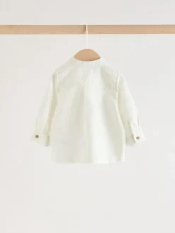 Online Next Shirt and Trousers Baby Set (0mths-3yrs) White/Orange Stripe