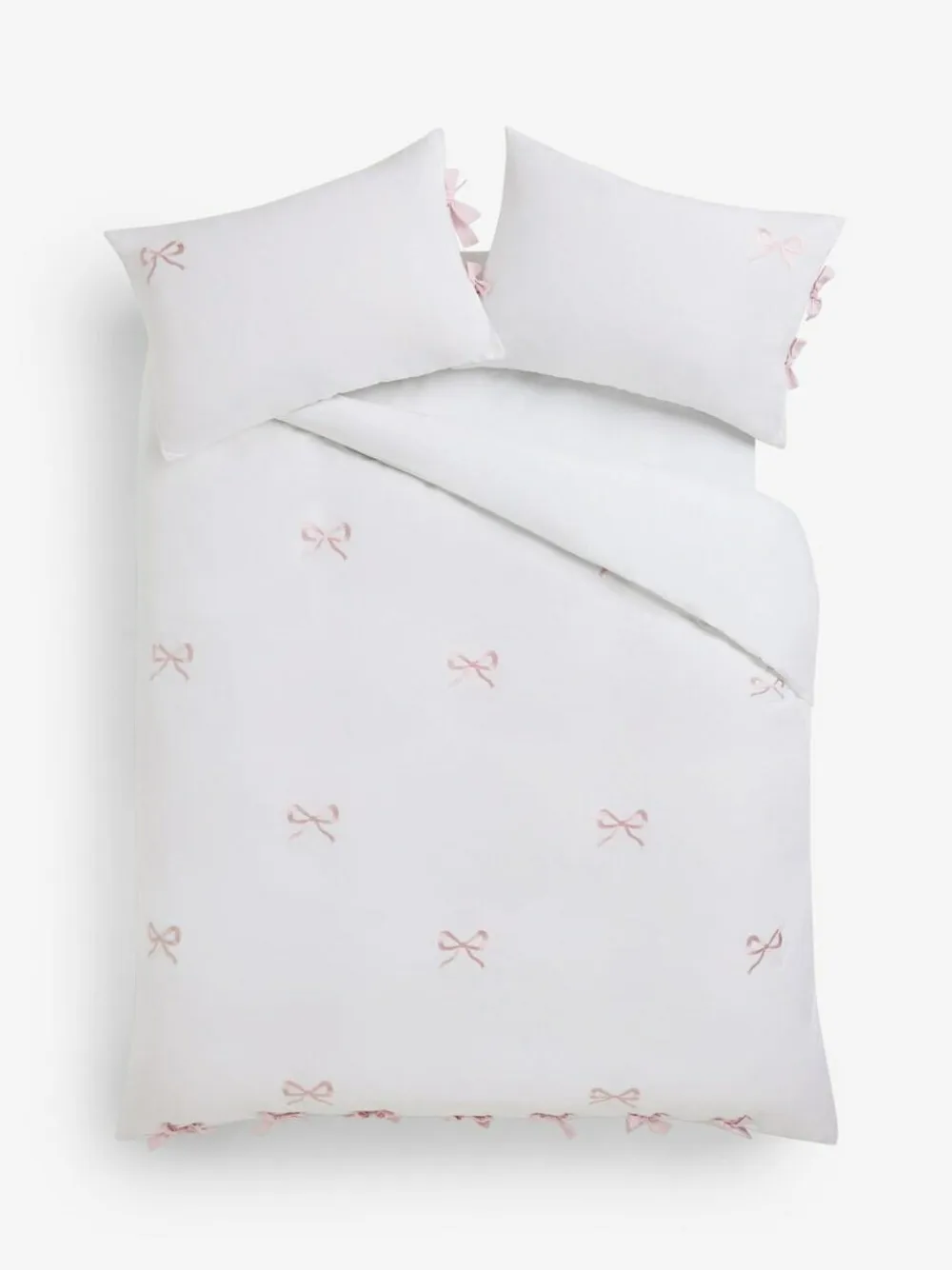 Next Bow Embroidered Duvet Cover and Pillowcase Set^ Bedsets & Duvet Covers