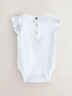 Baker by Ted Baker White/Pink Frill Bodysuits 2 Pack^ Bodysuits & Vests|Vests