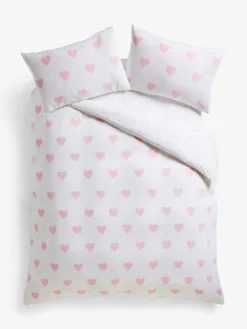 Next Heart Reversible Duvet Cover and Pillowcase Set^ Bedsets & Duvet Covers