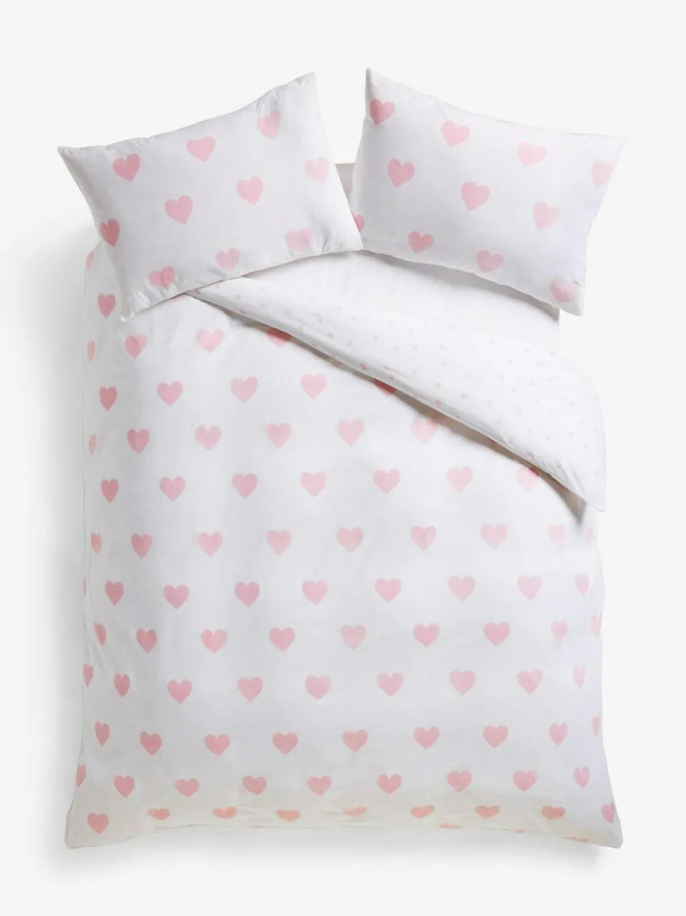 Next Heart Reversible Duvet Cover and Pillowcase Set^ Bedsets & Duvet Covers