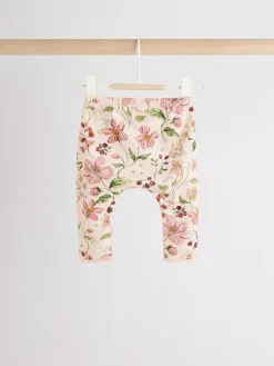 Next White/Pink/Bunny/Floral Baby Long Sleeve Top and Leggings Set (0mths-2yrs)