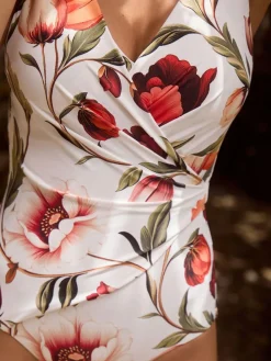 Next Wrap Tummy Control Swimsuit^Women Swimwear