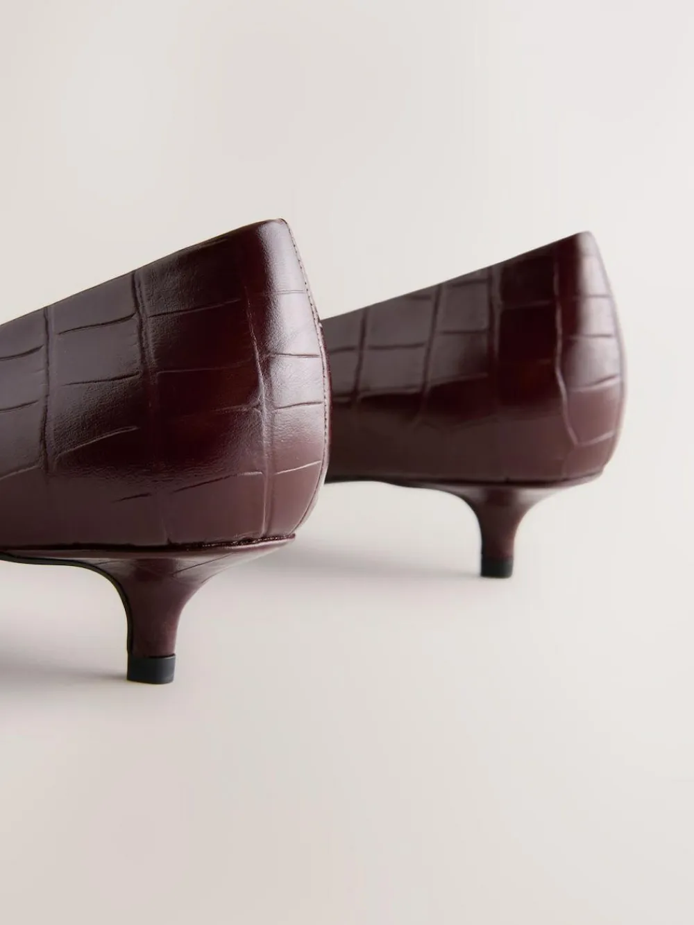 Discount Next Forever Comfort® Leather Point Toe Heels Wine