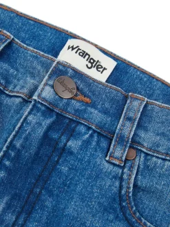 Wrangler Boys Straight Fit Greensboro Regular Jeans Aqua Blue