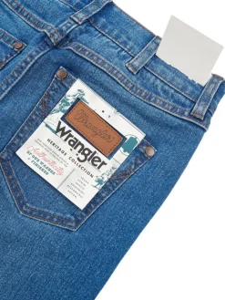 Wrangler Boys Straight Fit Greensboro Regular Jeans Aqua Blue