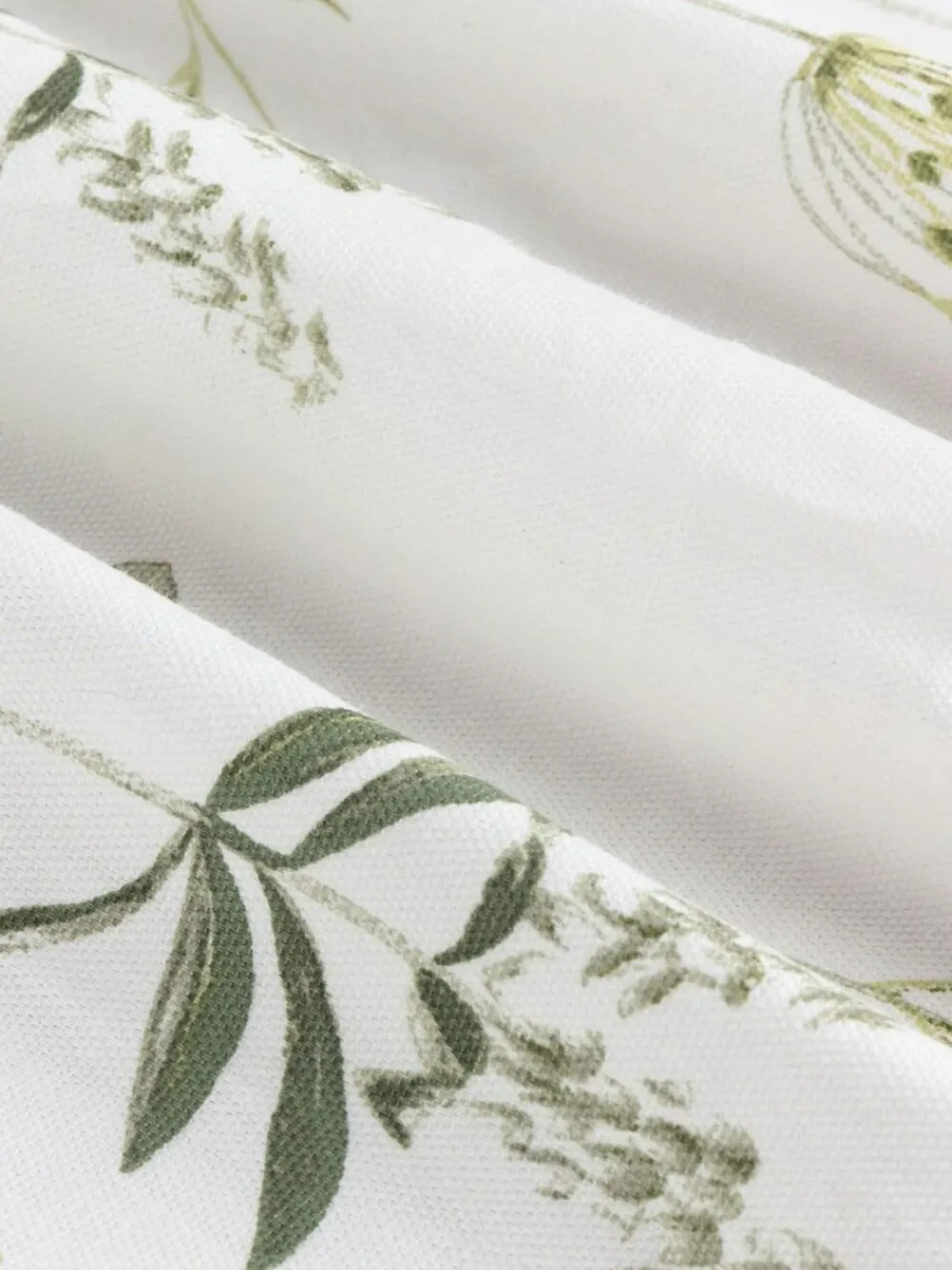 Wylder White Meadow Pencil Pleat Curtains^ Curtains & Blinds