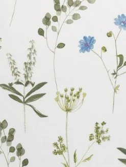 Wylder White Meadow Pencil Pleat Curtains^ Curtains & Blinds