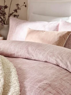 Sale Yard Harris Brushed Cotton Duvet Cover Set Blush Pink