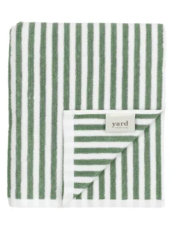 Best Yard Hebden Striped Towel Green