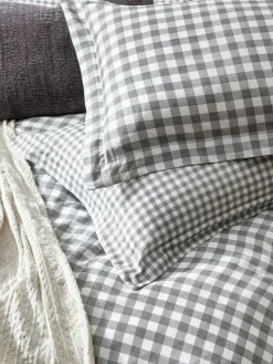 Yard Barton Check Cotton Duvet Cover and Pillowcase Set^ Branded Bedlinen