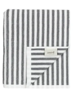 Discount Yard Hebden Striped Towel Grey
