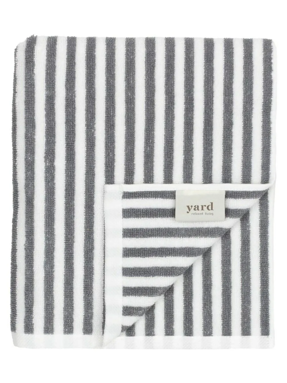 Discount Yard Hebden Striped Towel Grey