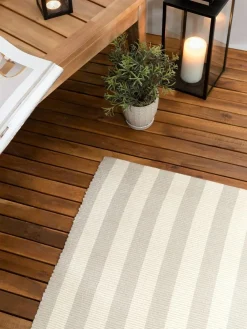Discount Yard Natural Hayle Stripe Outdoor Rug