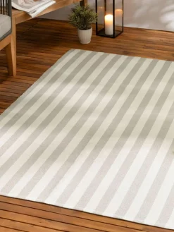 Discount Yard Natural Hayle Stripe Outdoor Rug