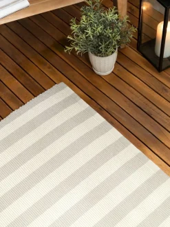 Discount Yard Natural Hayle Stripe Outdoor Rug