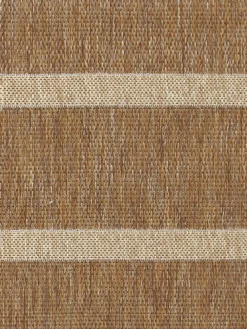 Clearance Yard Natural Tala Stripe Jute Effect Indoor/Outdoor Washable Rug