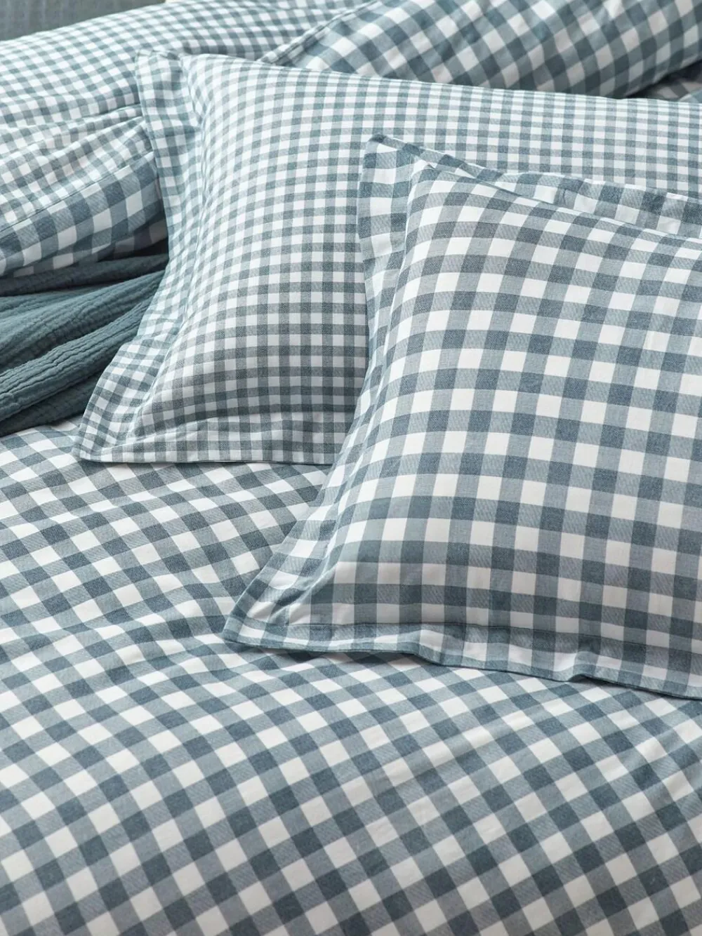 Yard Barton Check Cotton Duvet Cover and Pillowcase Set^ Branded Bedlinen