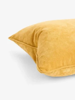 Next Yellow 45 x 45cm Soft Velour Cushion^ Cushions & Throws