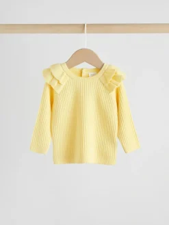 Online Next Yellow Baby Knitted Jumper and Leggings Set 2 Piece (0mths-3yrs)