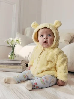 Sale Next Baby Fleece Hooded Zip Jacket (0mths-2yrs) Yellow Bunny