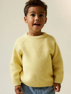 Next Chenille Knitted Crew Neck Jumper (3mths-7yrs)^BOY Knitwear|Knitwear
