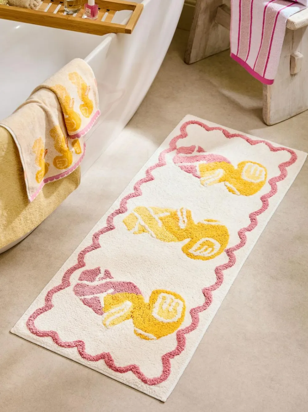 Next Yellow Duck Spa Runner Bath Mat^ Towels & Bathmats