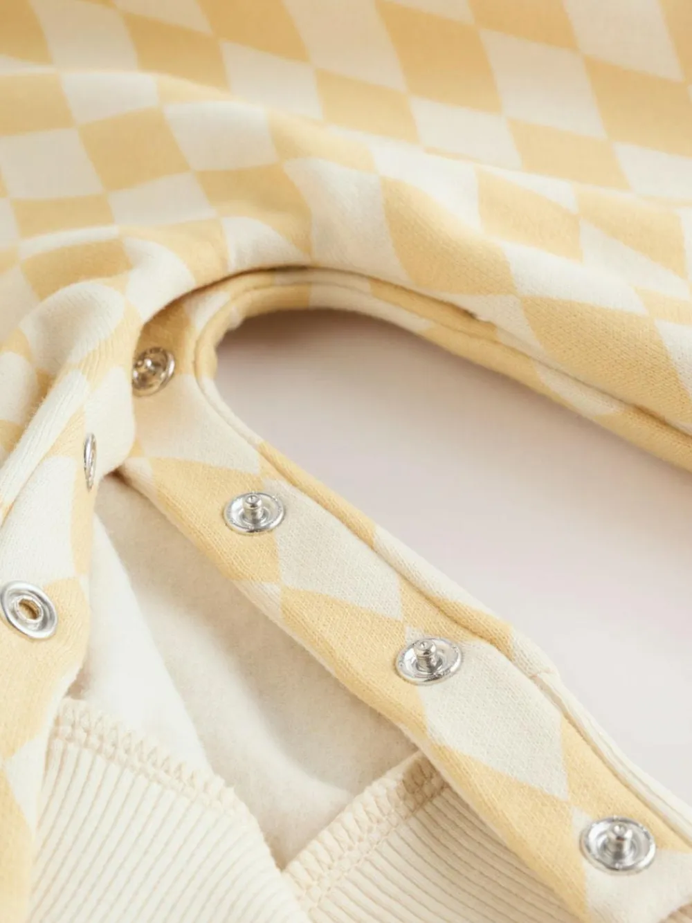 Next Yellow Harlequin Baby Sweat Romper (0mths-3yrs)^BOY Sets & Co-Ords|Sets & Co-Ords