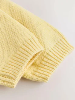 Sale Next Heart Pocket Button Through Baby Cardigan (0mths-2yrs) Yellow