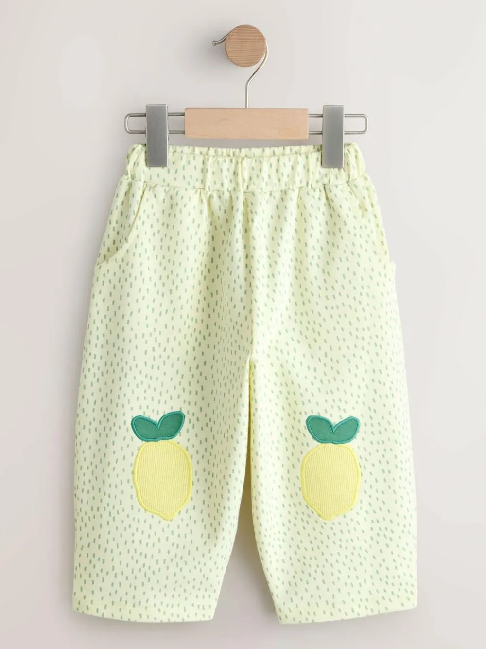 Clearance Next Embellished Barrel Trousers (3mths-7yrs) Yellow Lemons