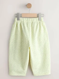 Clearance Next Embellished Barrel Trousers (3mths-7yrs) Yellow Lemons
