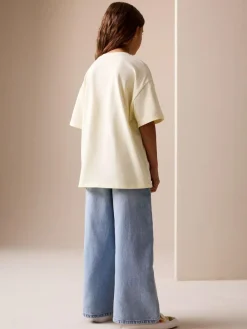 Hot Next Yellow Nirvana Oversized Graphic T-Shirt (3-16yrs)