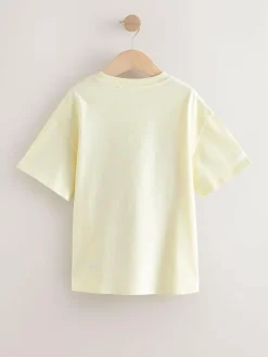 Hot Next Yellow Nirvana Oversized Graphic T-Shirt (3-16yrs)