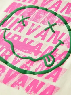 Hot Next Yellow Nirvana Oversized Graphic T-Shirt (3-16yrs)