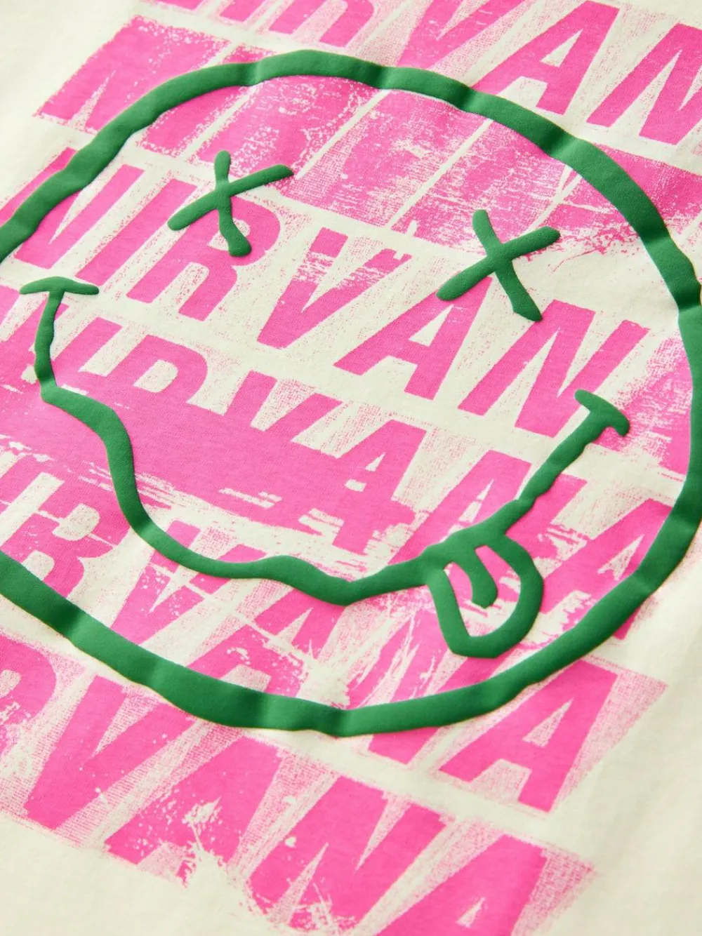 Hot Next Yellow Nirvana Oversized Graphic T-Shirt (3-16yrs)