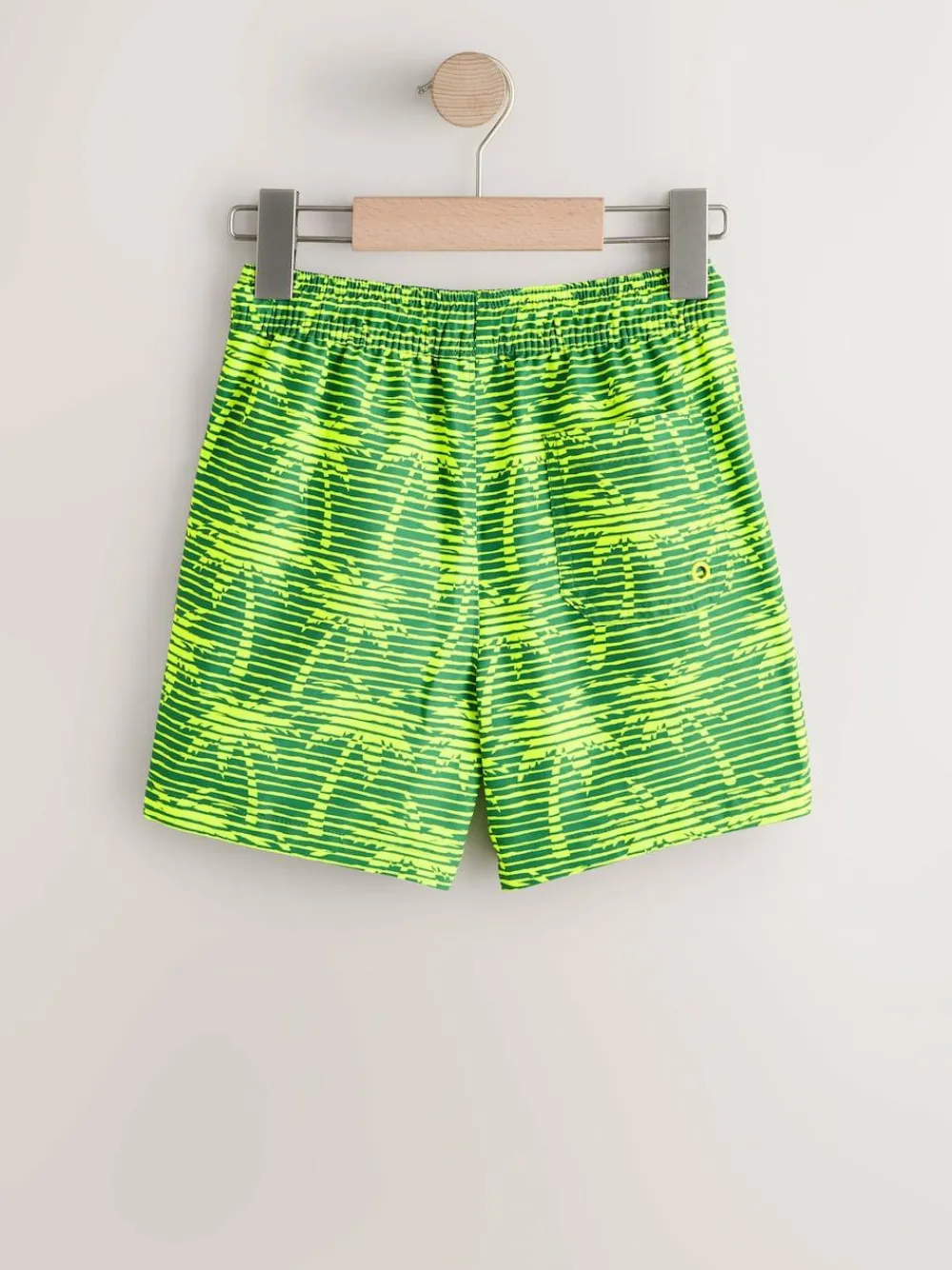 New Next Yellow Palm Tree Printed Swim Shorts (3-16yrs)