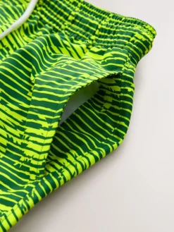 New Next Yellow Palm Tree Printed Swim Shorts (3-16yrs)