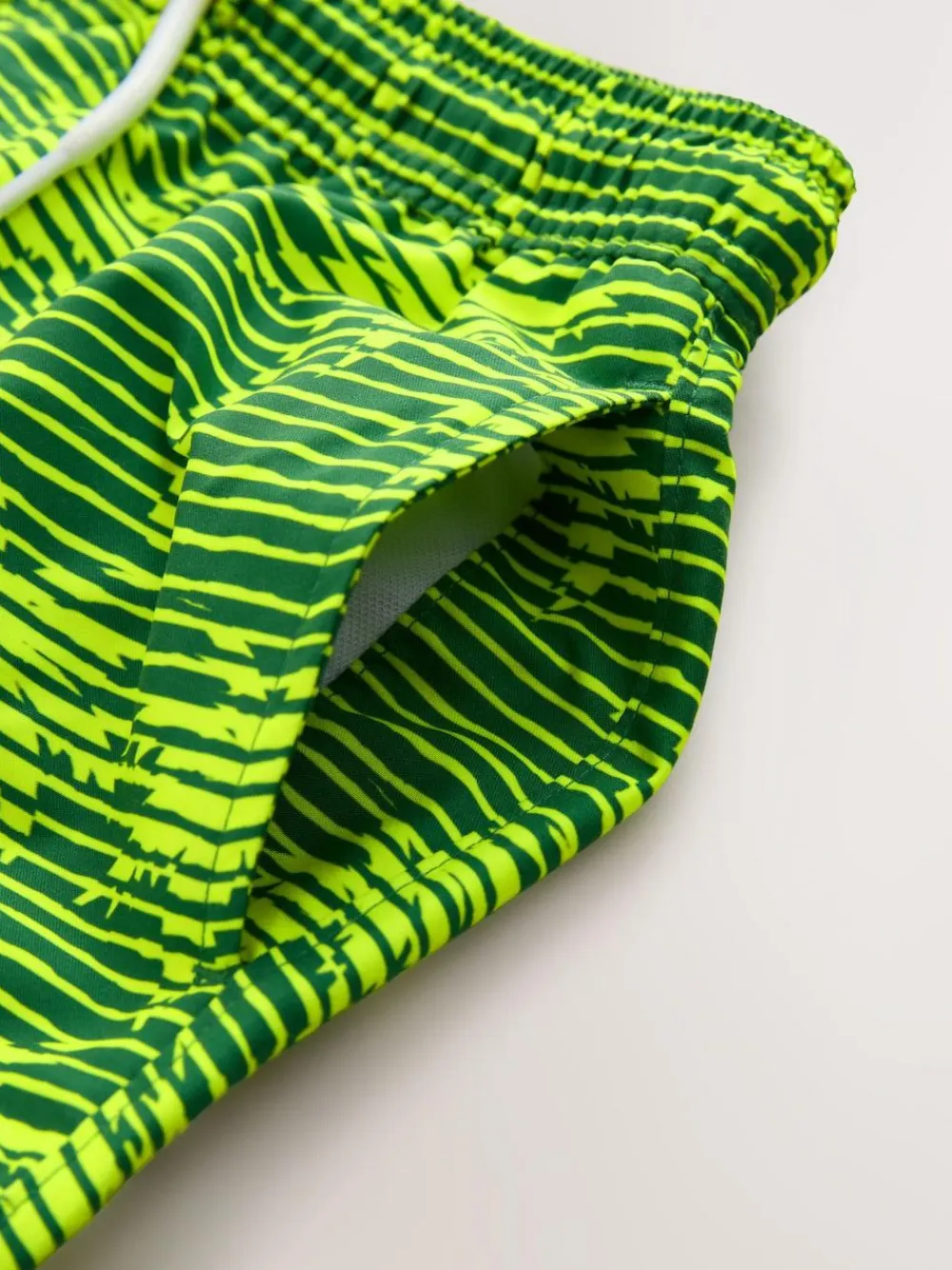 New Next Yellow Palm Tree Printed Swim Shorts (3-16yrs)