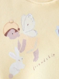 Hot Next Sweatshirt & Flare Leggings Set (3mths-7yrs) Yellow/Blue Fairy