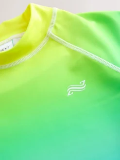 Next Yellow/Blue Short Sleeve Rash Vest (1.5-16yrs)