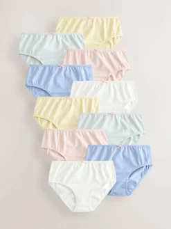 Discount Next Briefs 10 Pack (1.5-16yrs) Yellow/White