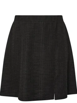 Clearance Yours Curve Black Boucle Mini Skirt