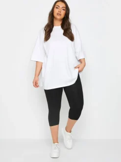 Clearance Yours Curve Black Cycling 2 Pack Leggings