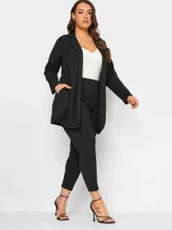 Yours Curve Black Limited Blazer^Women Blazers|Suits & Tailoring