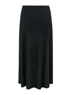 Yours Curve Black Maxi Jersey Stretch Skirt^Women Skirts