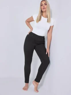Discount Yours Curve Black Stretch Pull On Jenny Jeggings
