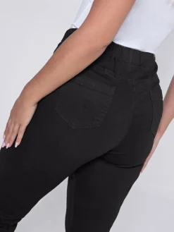 Discount Yours Curve Black Stretch Pull On Jenny Jeggings