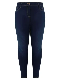 Sale Yours Curve Curve Skinny Stretch AVA Jeans Blue