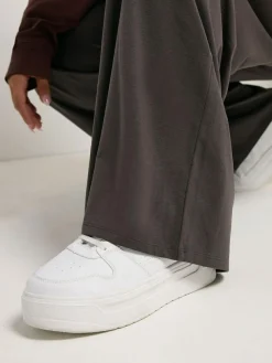 Online Yours Curve Wide Leg Leggings Brown