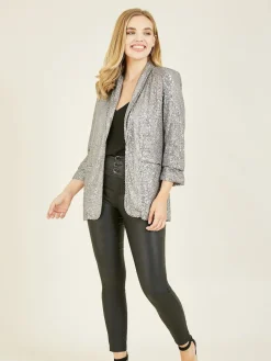 Yumi Sequin Blazer With Pockets^Women Blazers|Suits & Tailoring